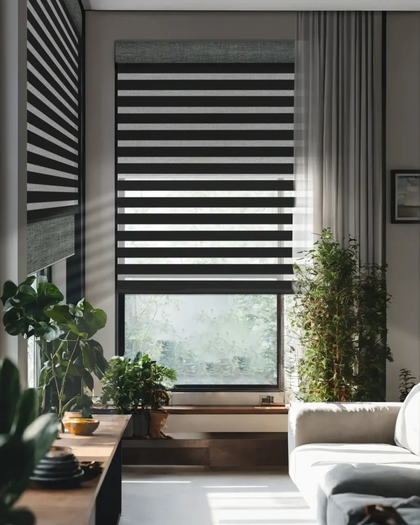 15. The "One-Way" View: Day/Night Roller Shades