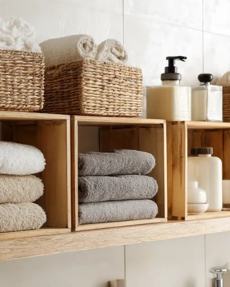 16 Bathroom Shelf Ideas That Store Everything Beautifully