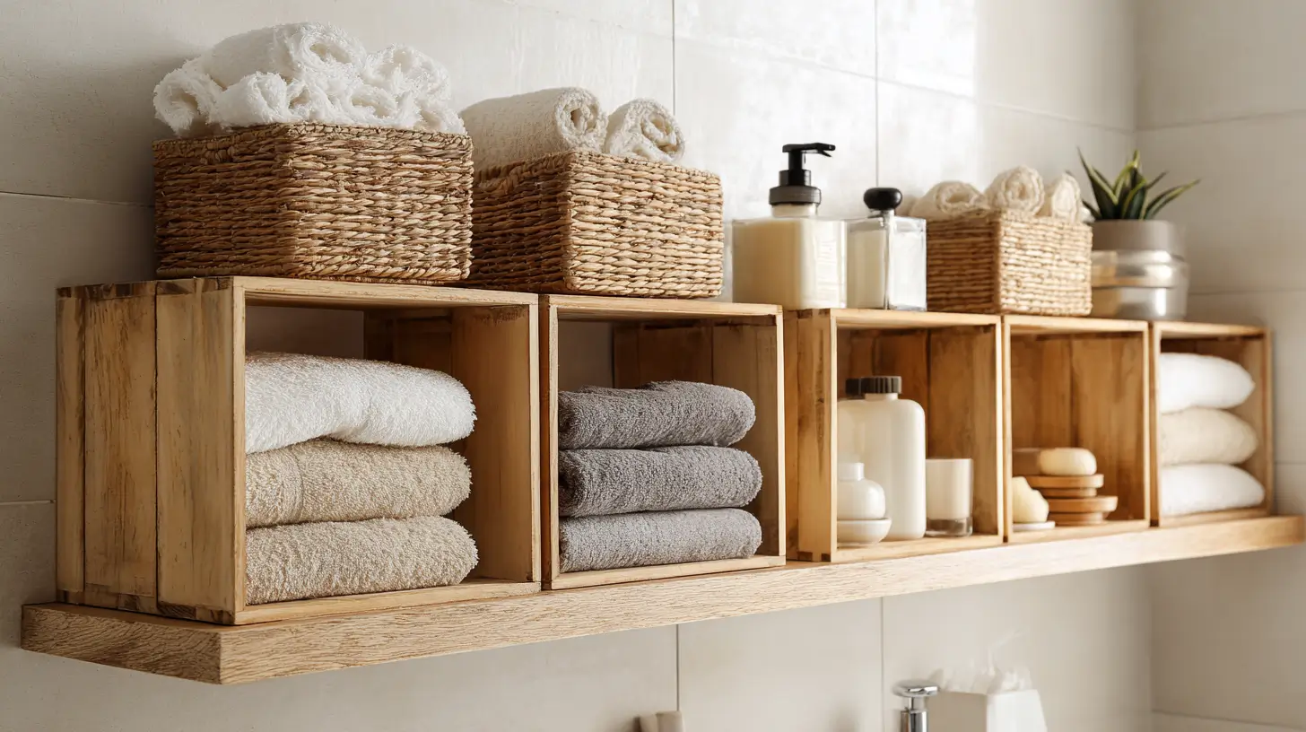 16 Bathroom Shelf Ideas That Store Everything Beautifully