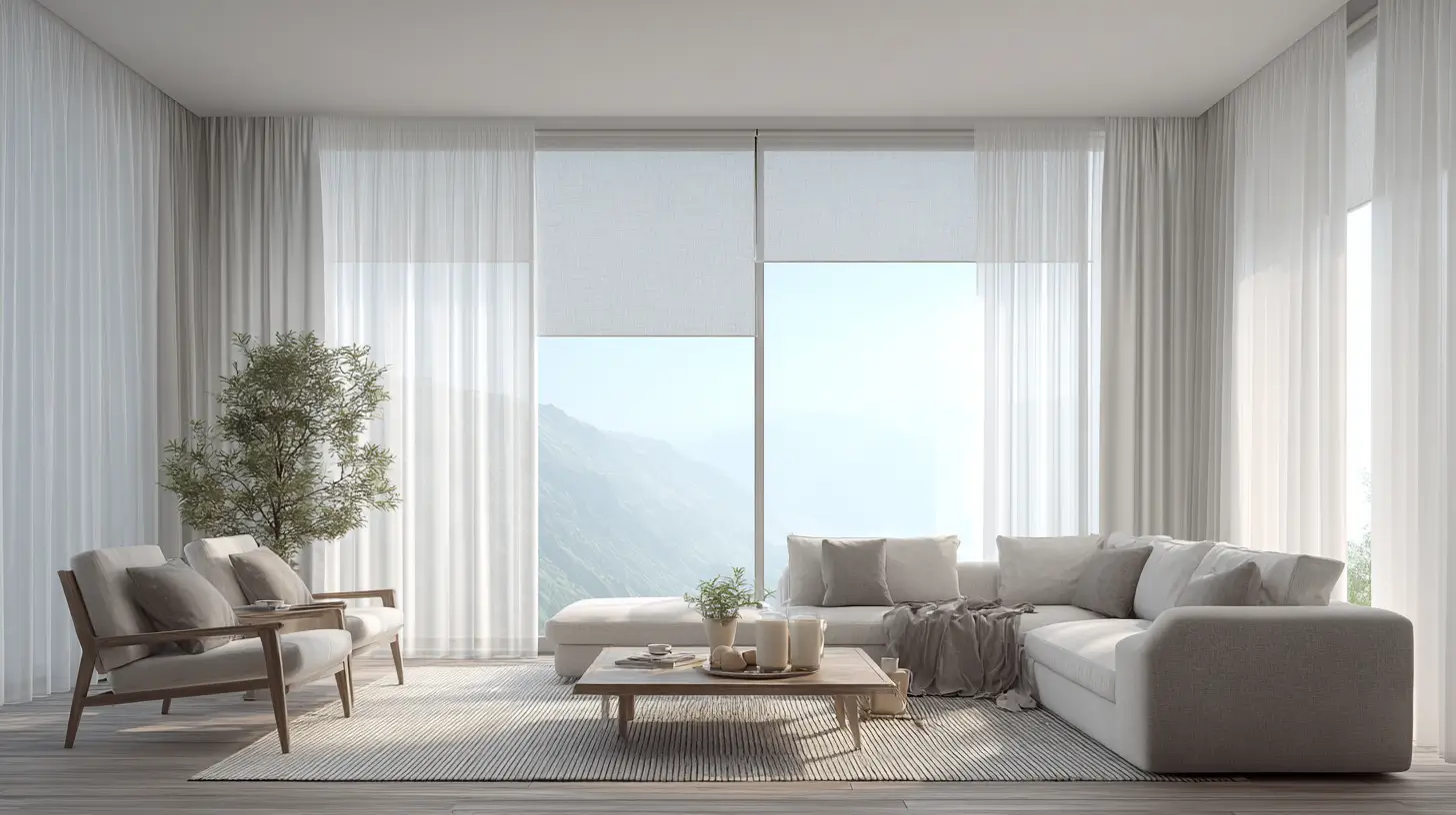 16 Ideas for Dressing Large Windows with Blinds & Curtains