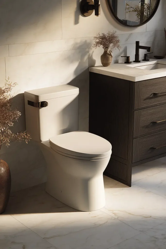 16. Swap Your Toilet Handle and Seat