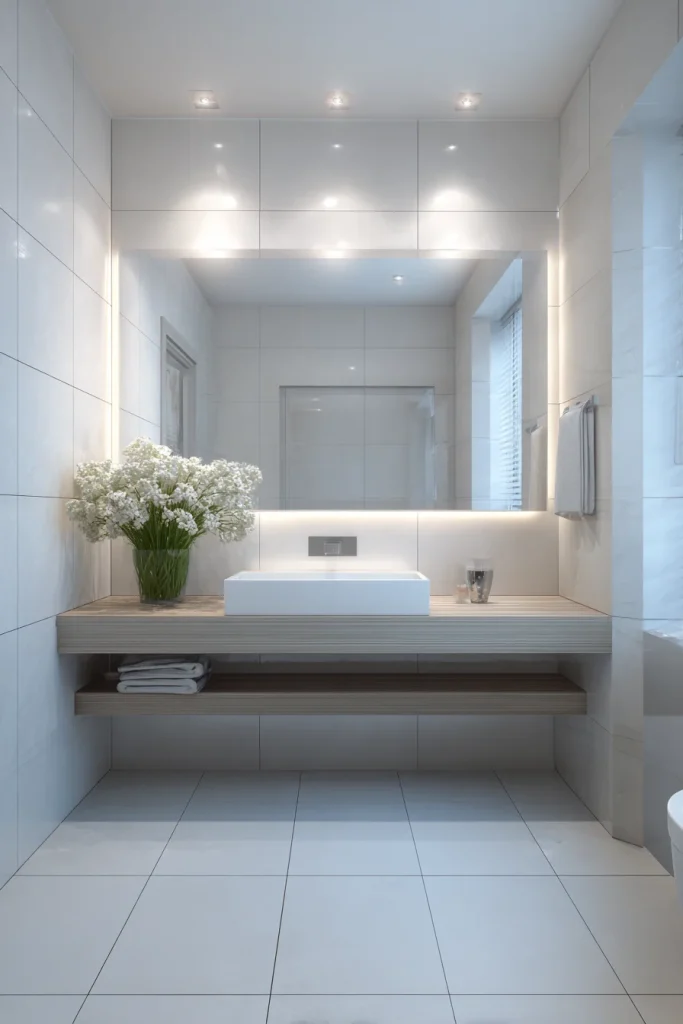 2. Add a Large Mirror to Expand Visual Space