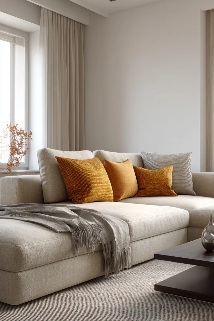 2. Buy the sofa first because it sets the room