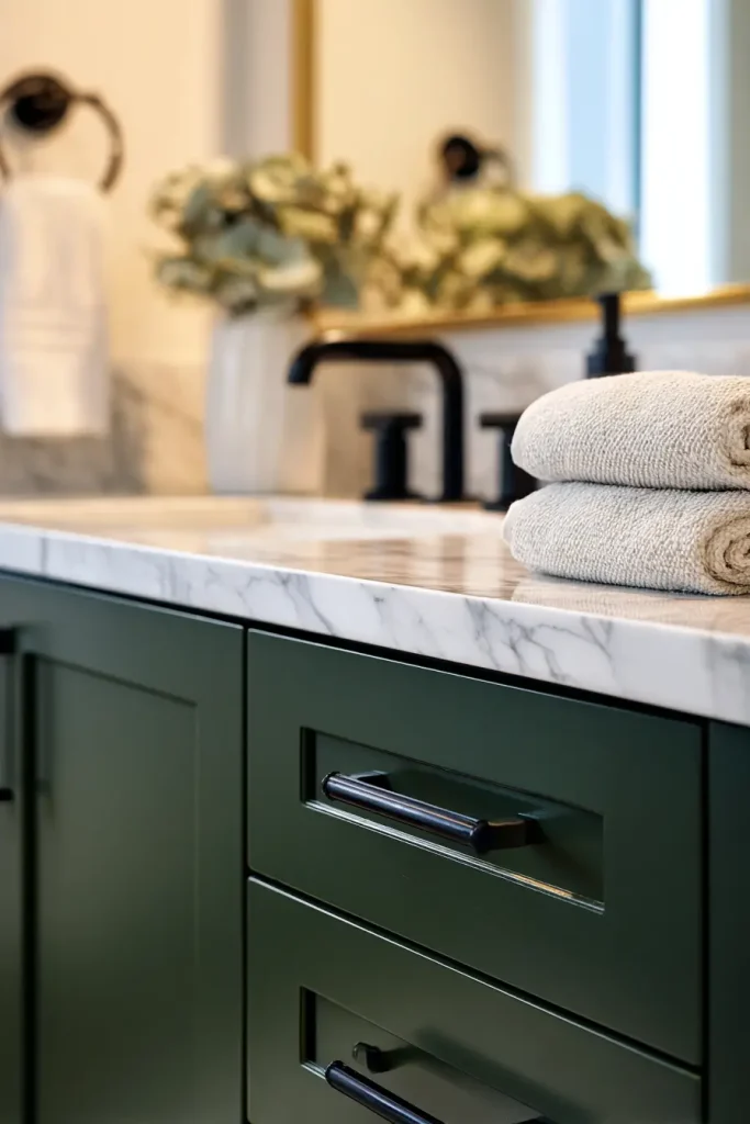 2. Paint Your Vanity (Not Your Walls) for Instant Weight