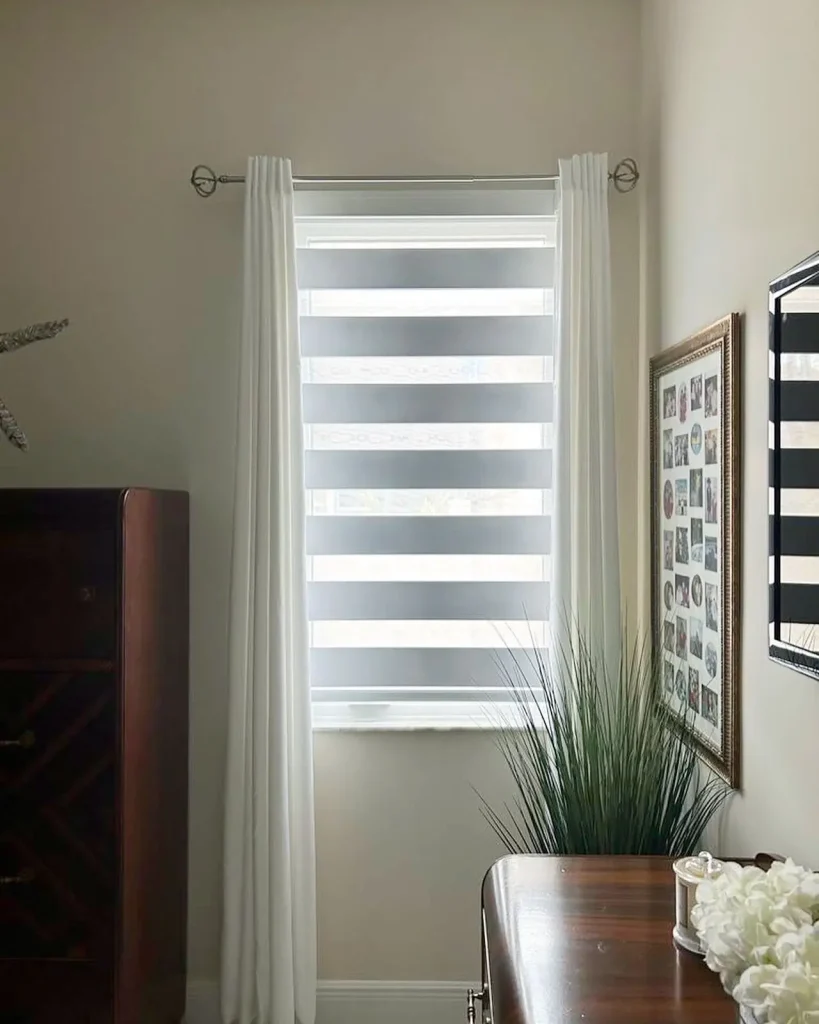 2. The Minimalist Architect: Motorized Roller Shades + Cassette