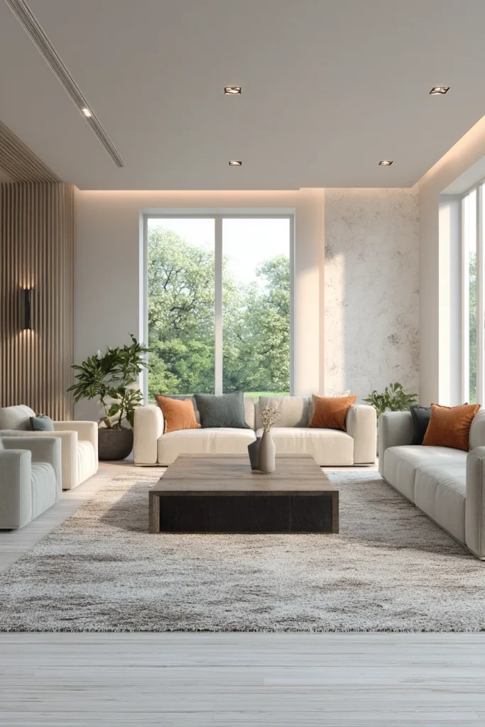 3. Choose a rug that grounds the space