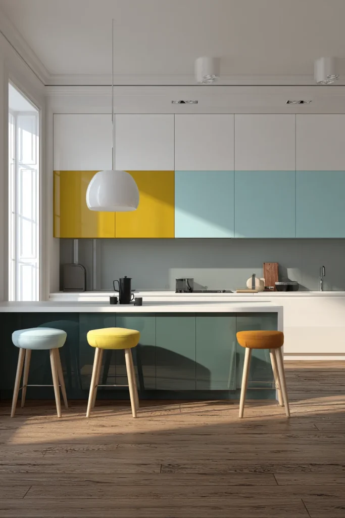 3. Choose cabinets with flat simple fronts