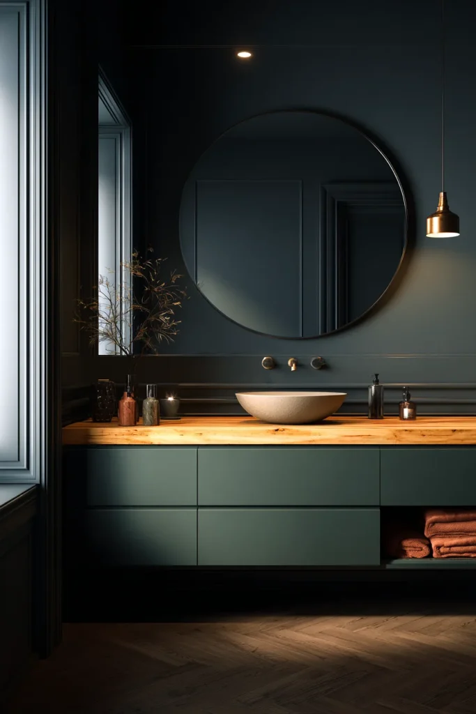 3. Deep, Moody Colors (Navy, Forest, and Terracotta)