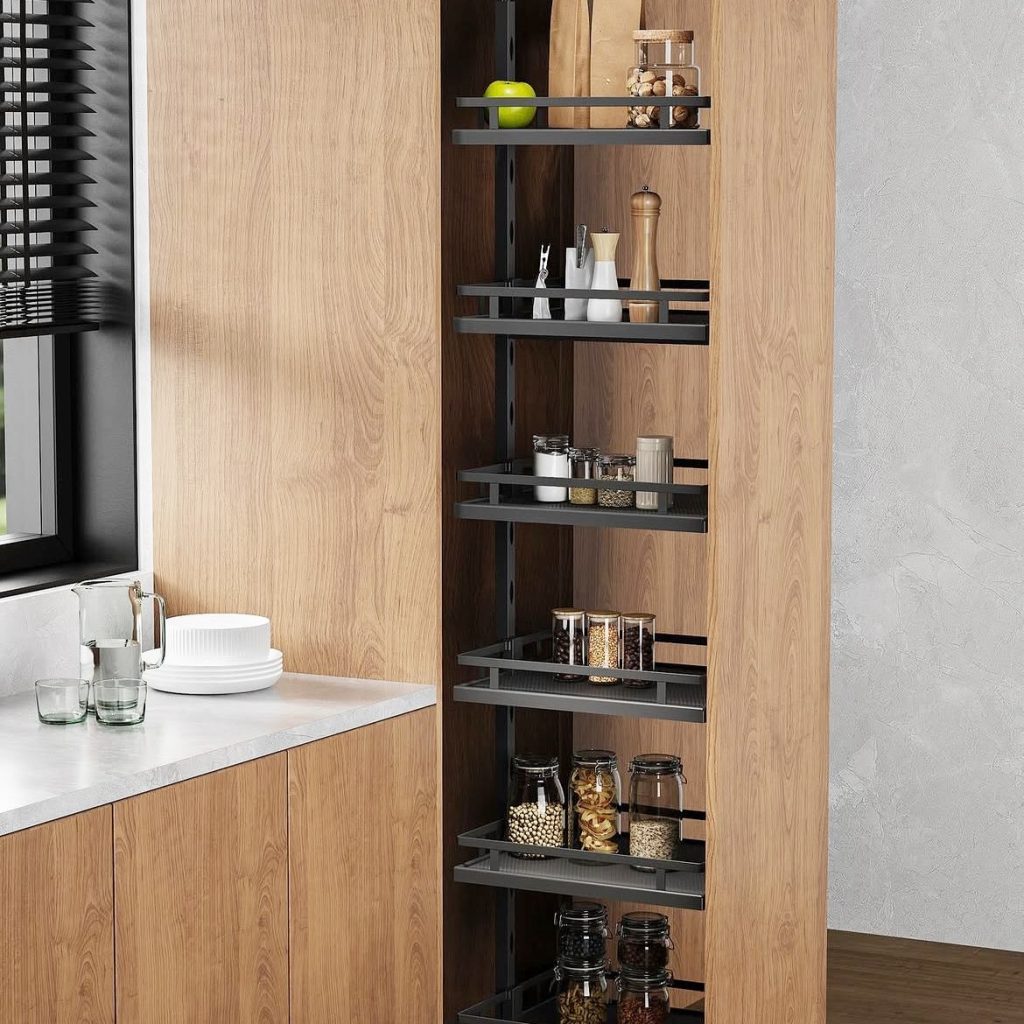 3. Install a Narrow Pull-Out Pantry (The Gap Solution)