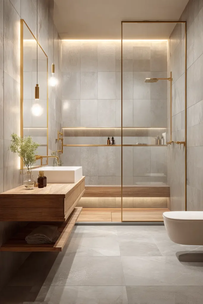 3. Large tile helps the room look cleaner