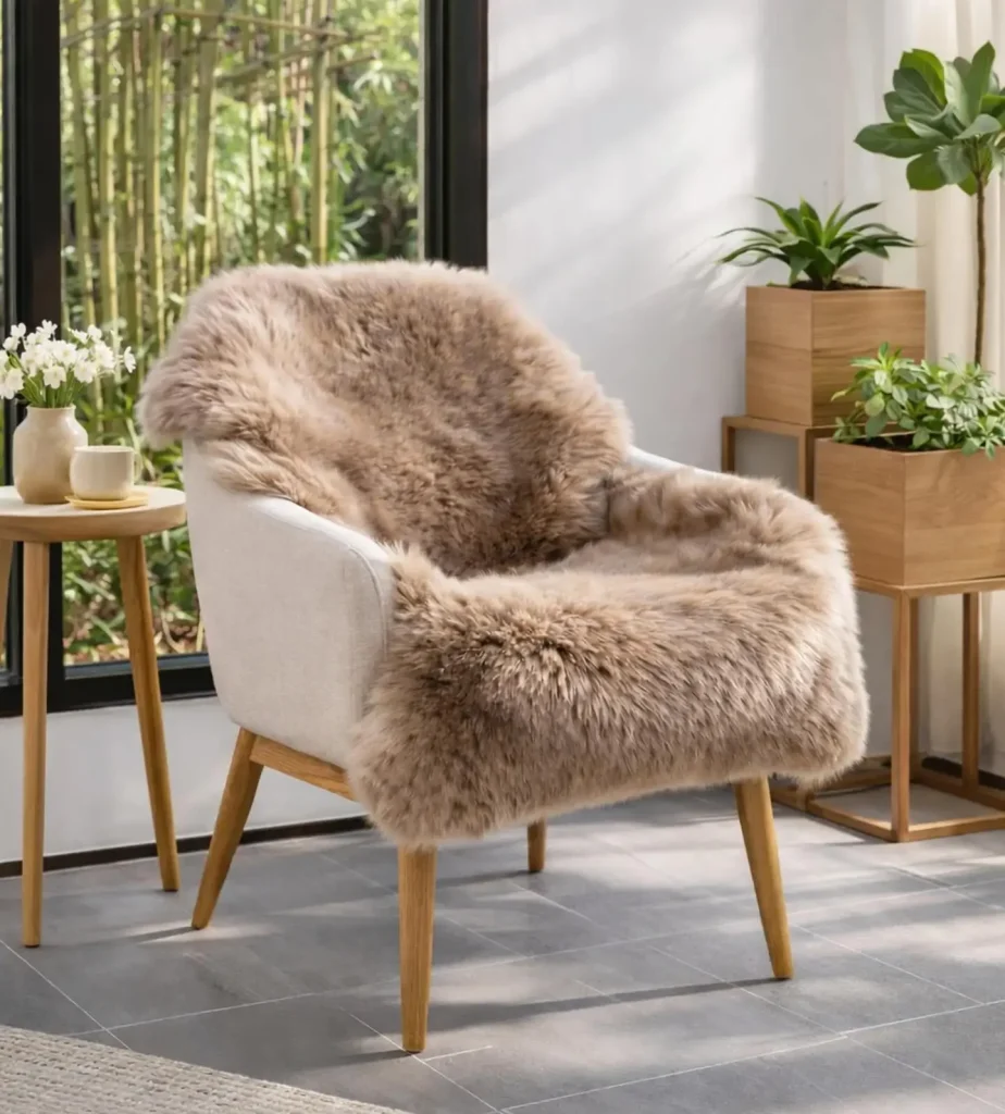 3. Layer a Second Rug for Plush Contrast