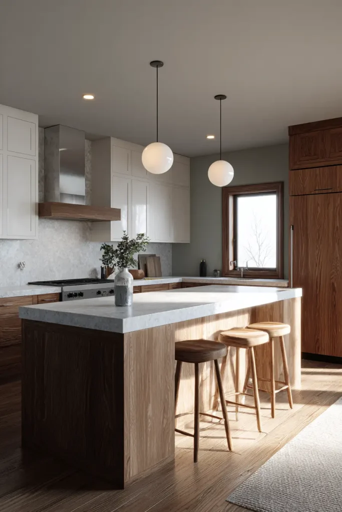 3. Two tone kitchen cabinets still make sense