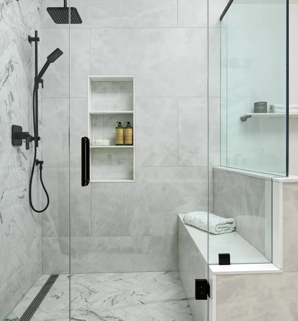 3. Use a Shower Niche Instead of a Caddy