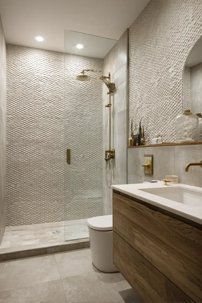 4. One textured tile moment adds depth