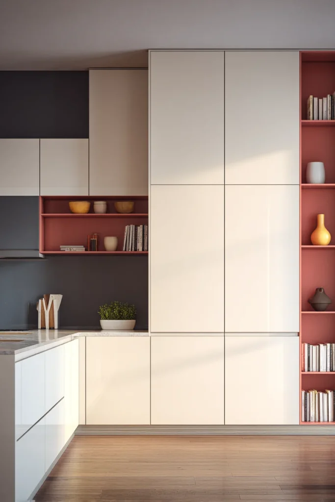 4. Use closed storage more than open shelving