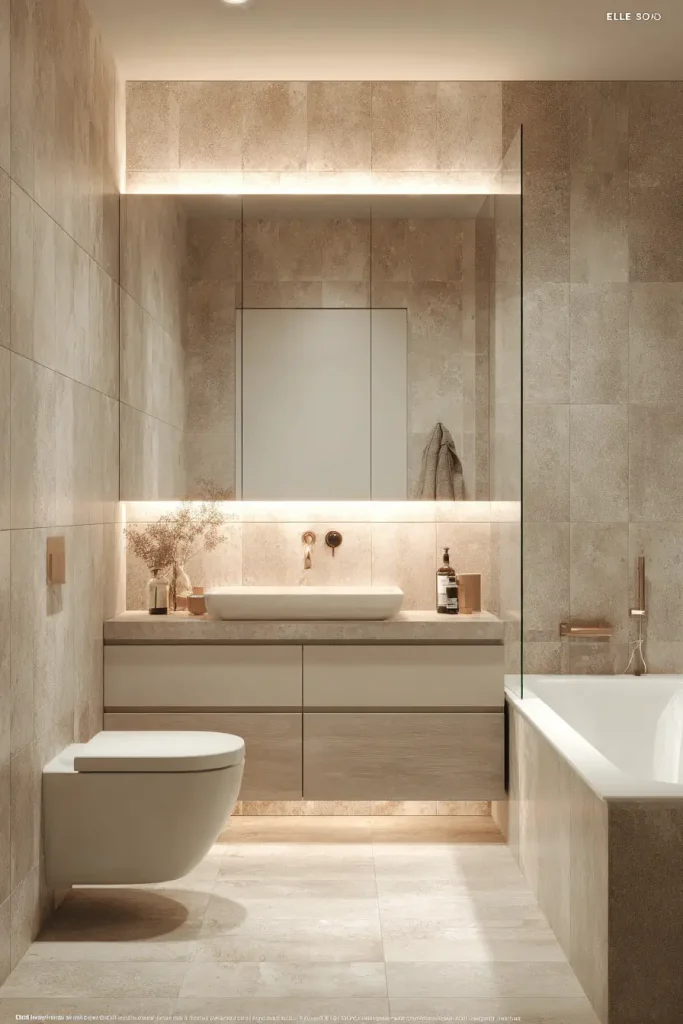 5. Tone on tone finishes feel calm and custom