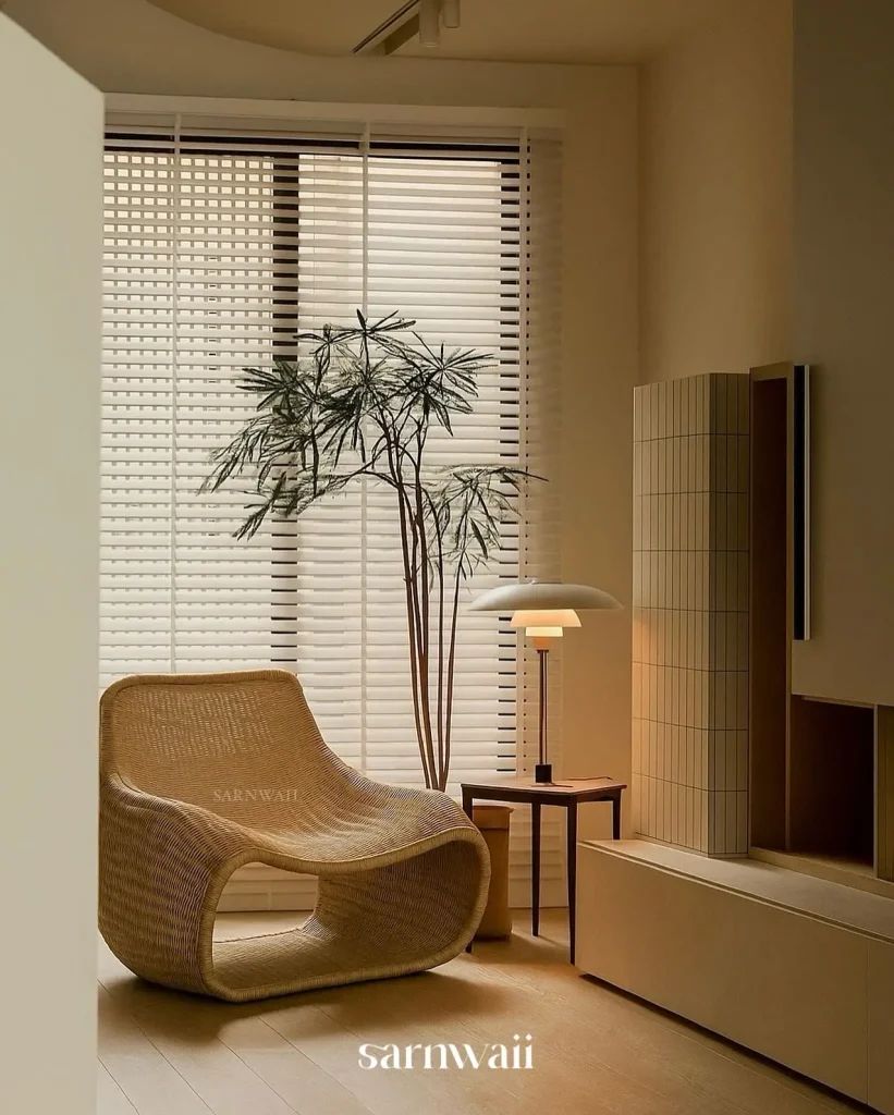 5. Use Rattan and Cane for Airy Structure