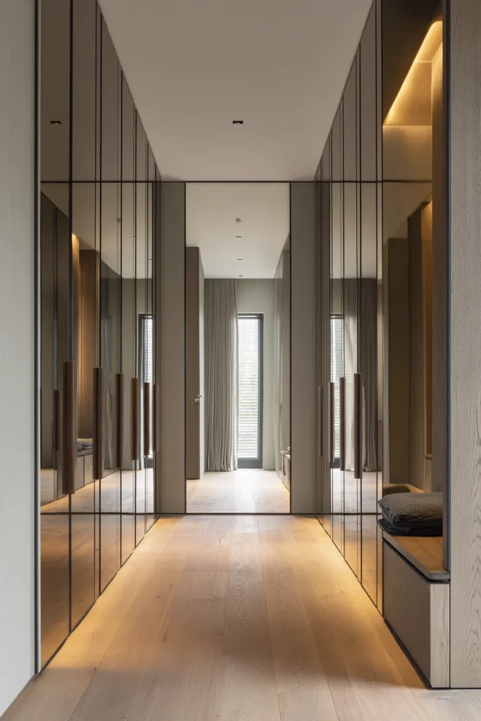 6. Full-Height Mirror with Hidden Storage