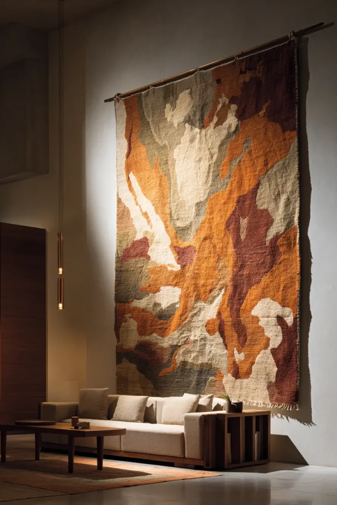 6. Hang a Large Scale Tapestry as a Focal Point