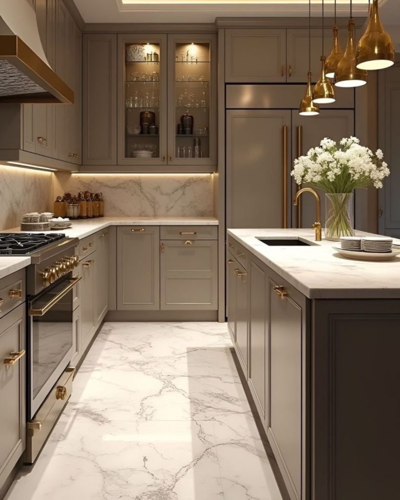 6. Illuminate Your Cabinets with Interior LED Lighting