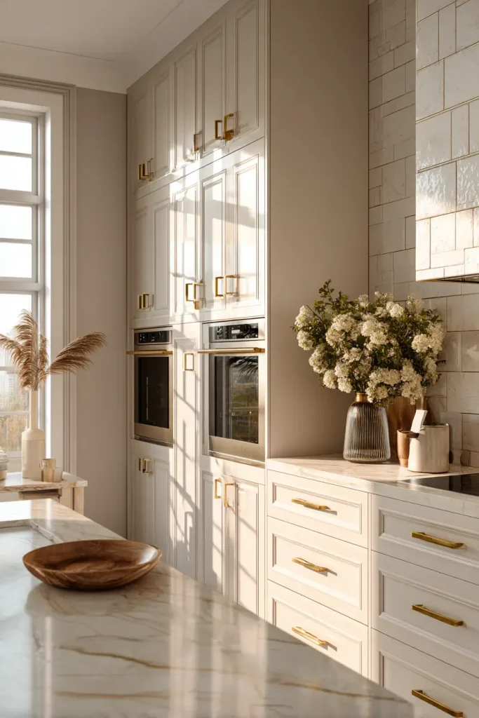 6. Micro Shaker cabinets update a classic style