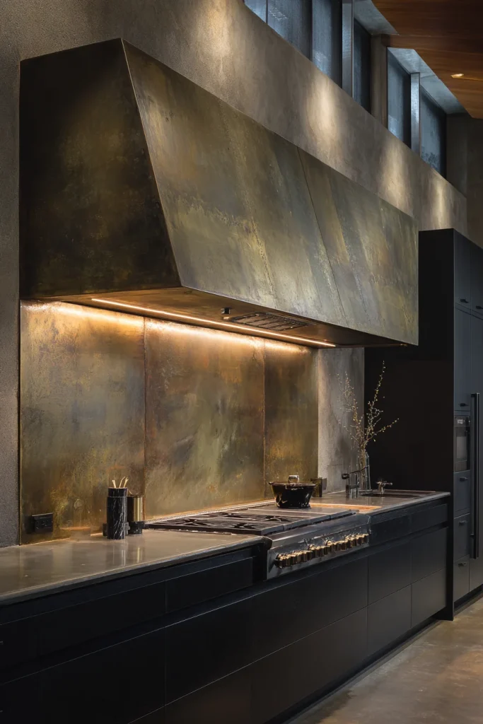 6. The "Anti-Range Hood" Metallic Panel