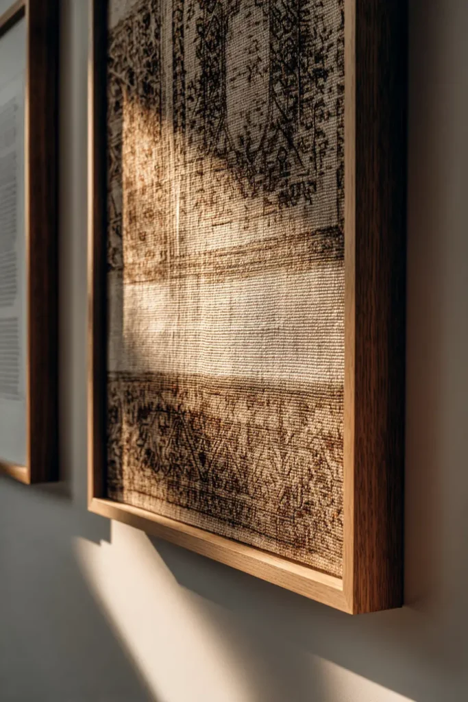 7. Frame a Large Scarf or Piece of Fabric