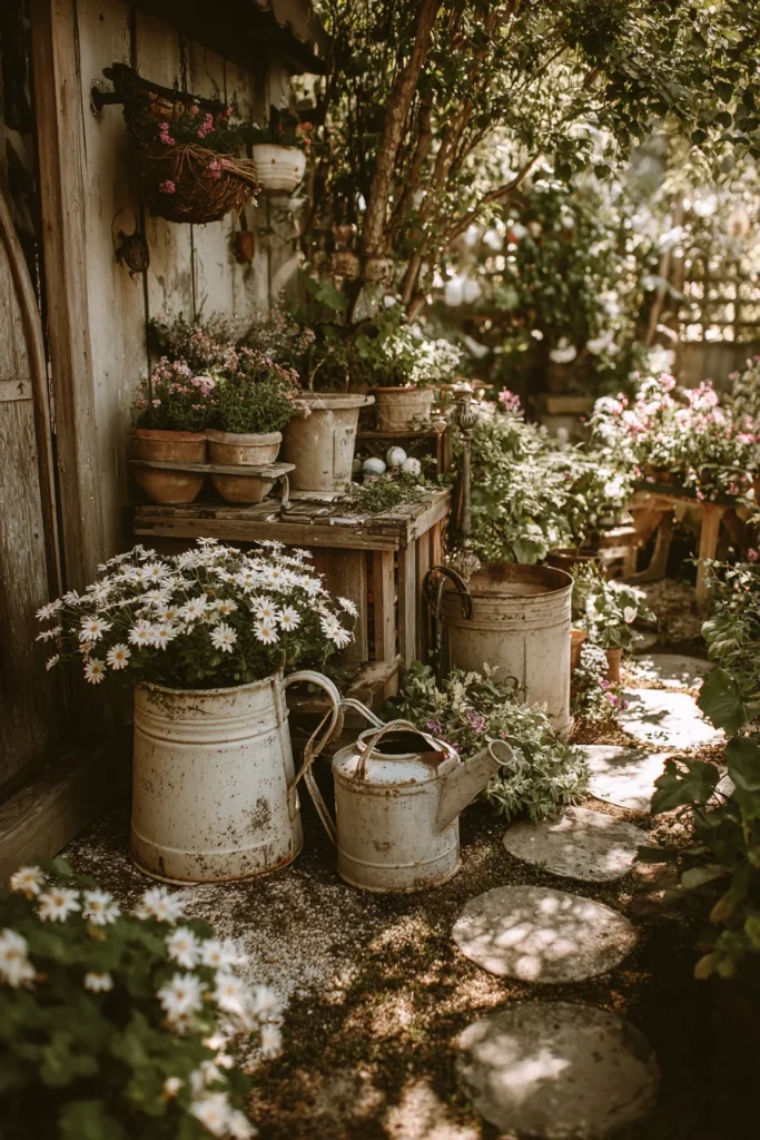 8. Use old containers as planters