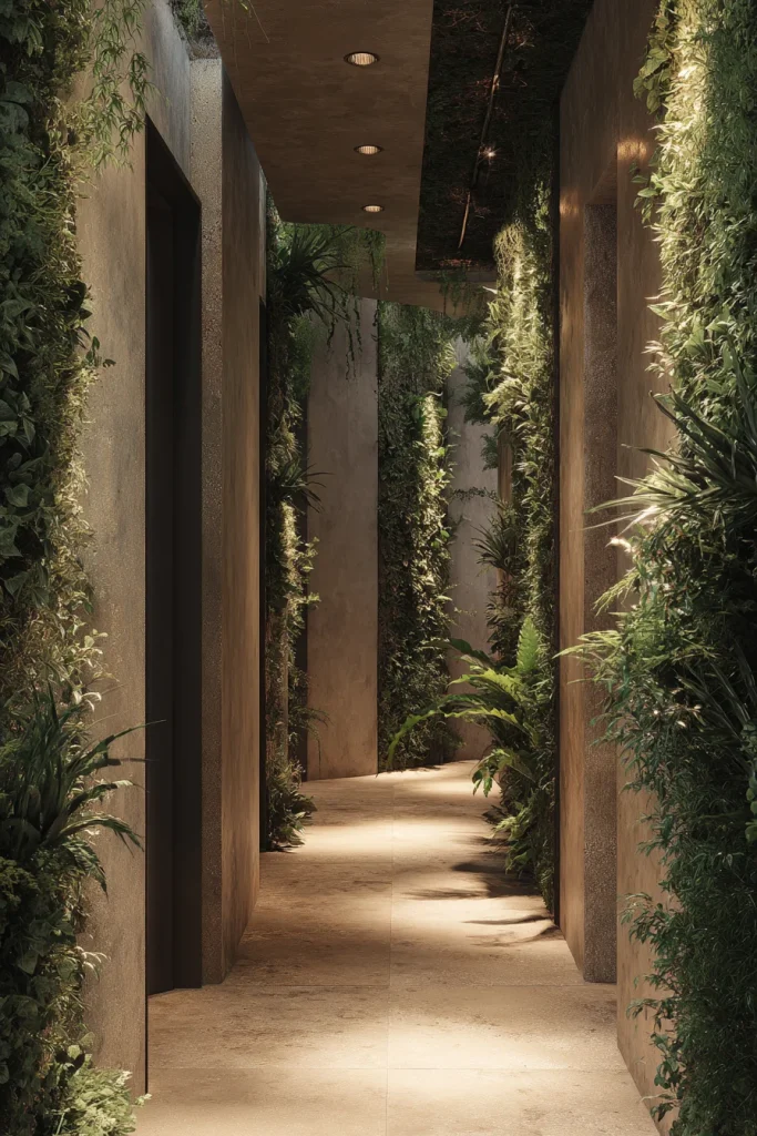 9. Living Wall with Integrated Grow Lights