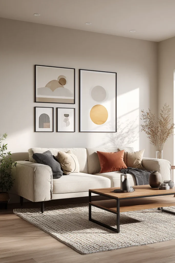 9. Use wall art to make the room feel lived in