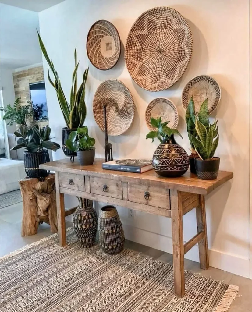 Hang Woven Baskets as Wall Art