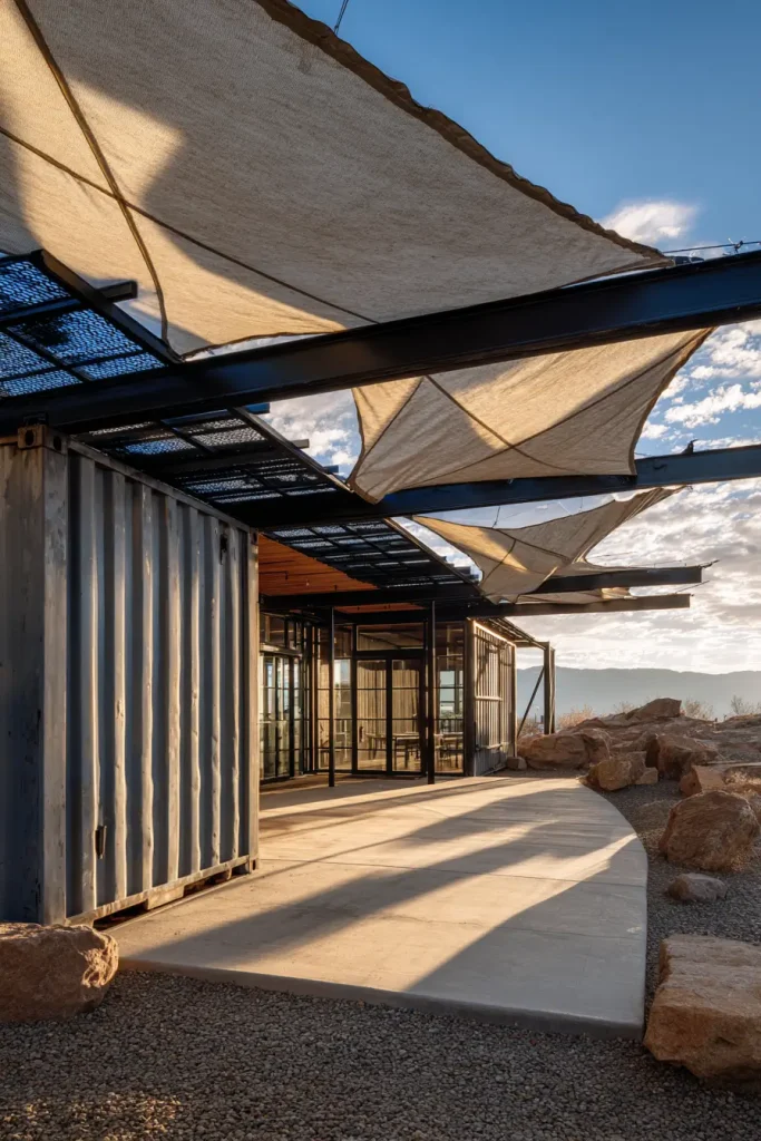 Idea 13. Shipping Container Canopy – Modified