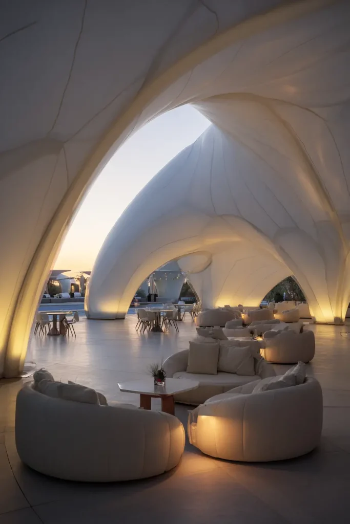 Idea 15. Pneumatic (Air-Pressure) Fabric Structure