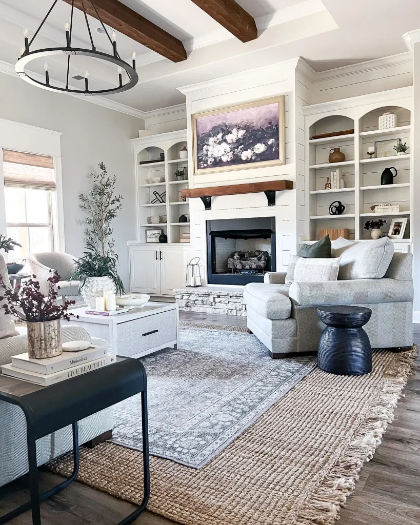 Layer Two Rugs for Depth