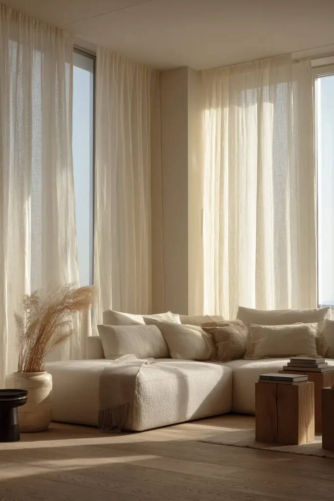 Linen Curtains That Add Soft Texture